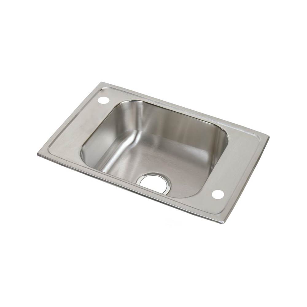 Elkay Celebrity Stainless Steel 25'' x 17'' x 6-7/8'', 4-Hole Single Bowl Drop-in Classroom Sink