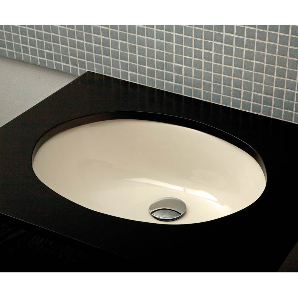 Lacava Under-counter porcelain Bathroom Sink with an overflow, 17''W, 14''D, 5 1/2''H
