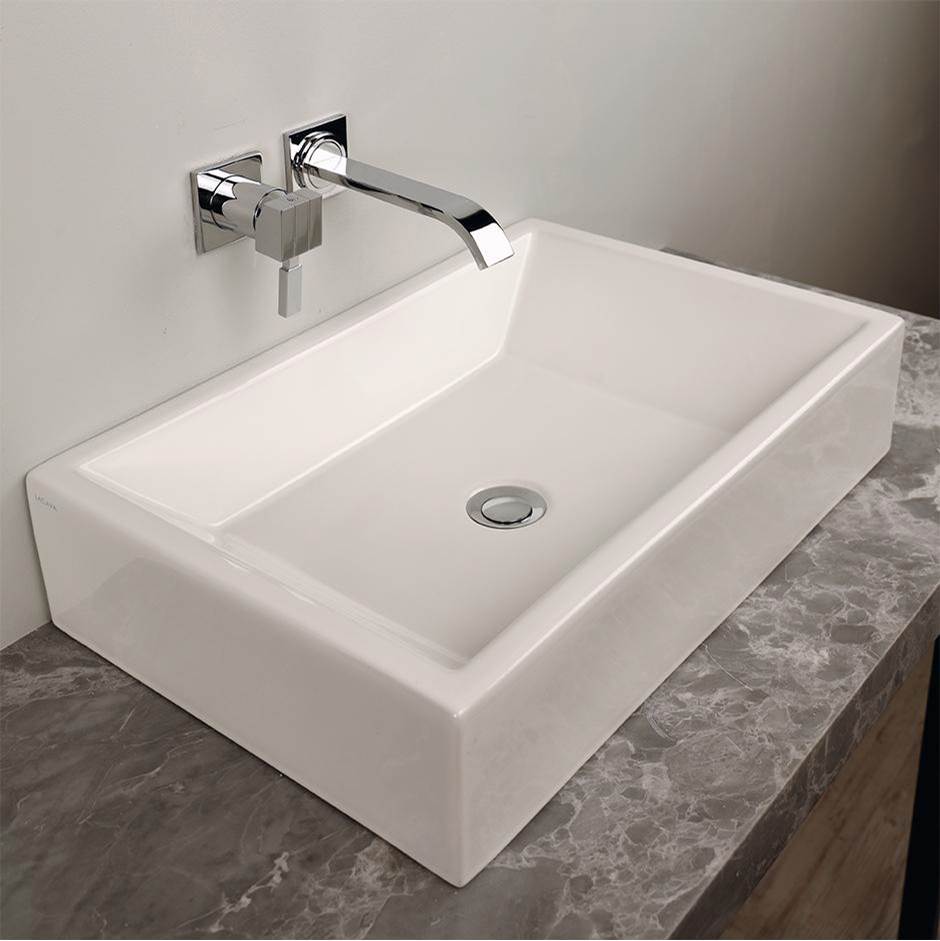 Lacava Vessel porcelain Bathroom Sink without an overflow, no faucet holes, 23 5/8 ''W, 15 3/4''D, 5''H