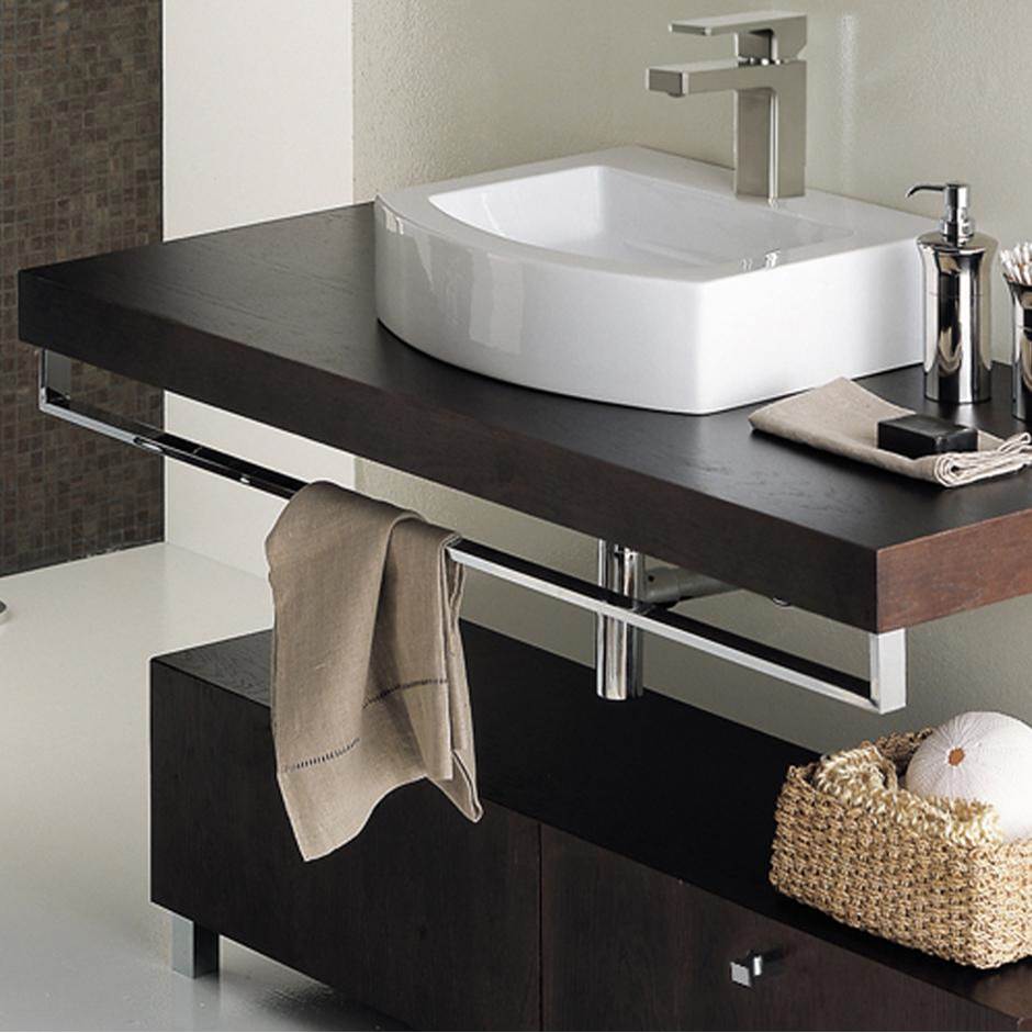 Lacava Countertop-mounted metal towel bar, 35''W, 4 7/8''H