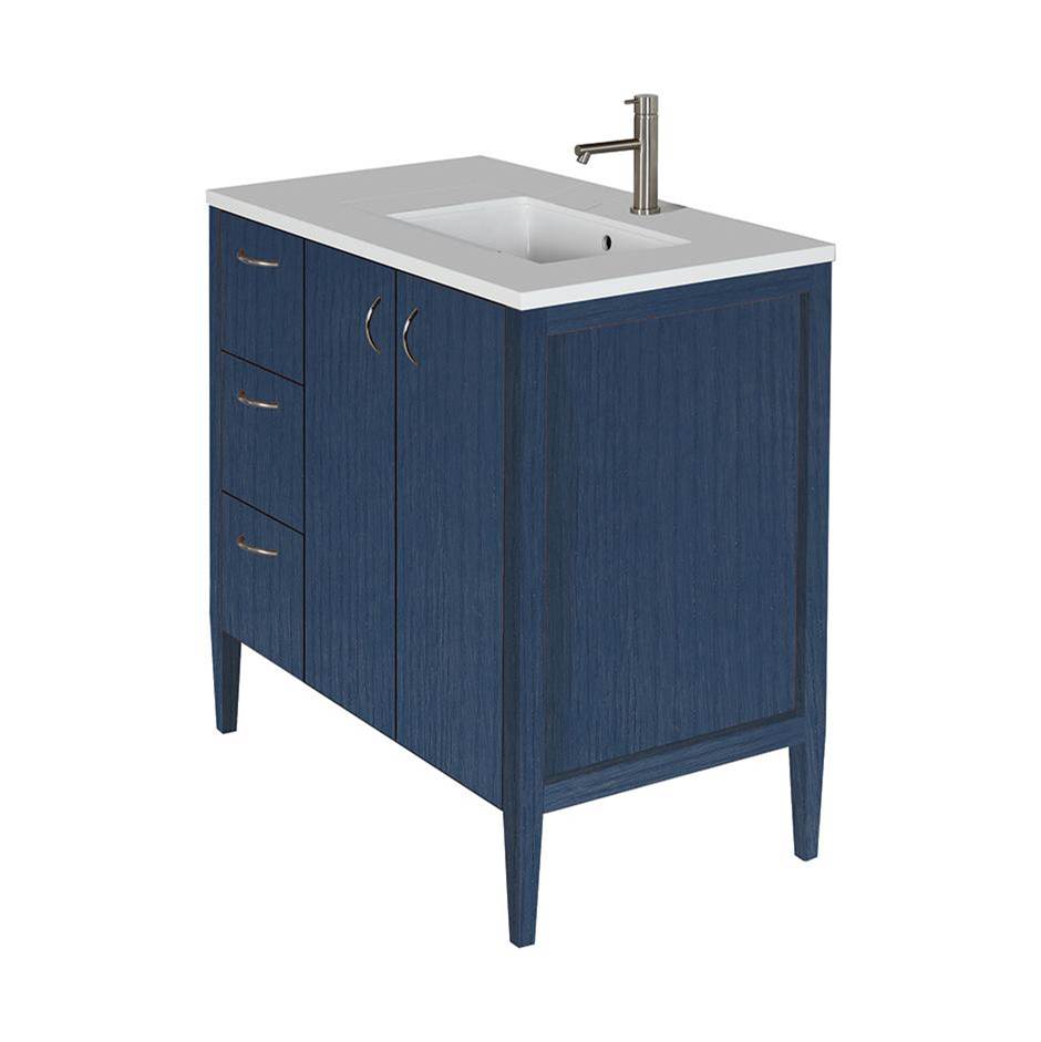 Lacava Counter top for vanity LRS-F-36R with a cut-out for Bathroom Sink 5062UN. W: 36'', D: 21'', H: 3/4''.