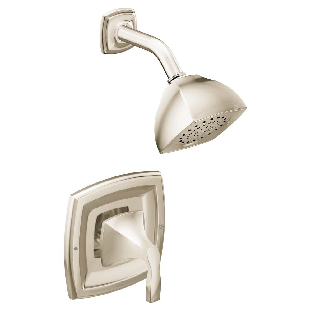 Moen Voss Posi-Temp 1-Handle 1-Spray Shower Faucet Trim Kit in Polished Nickel (Valve Sold Separately)