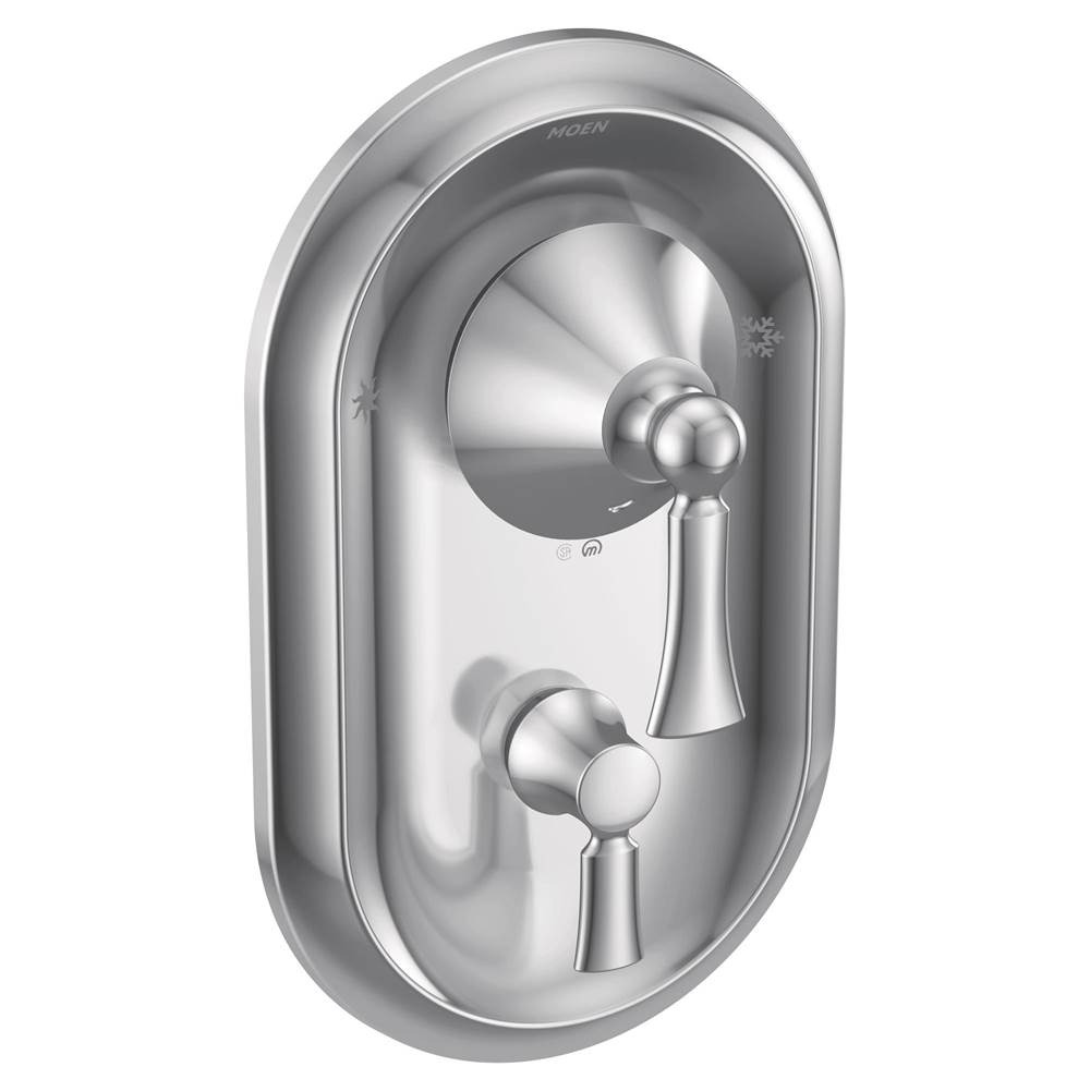 Moen Wynford Posi-Temp with Built-in 3-Function Transfer Valve Trim Kit, Valve Required, Chrome