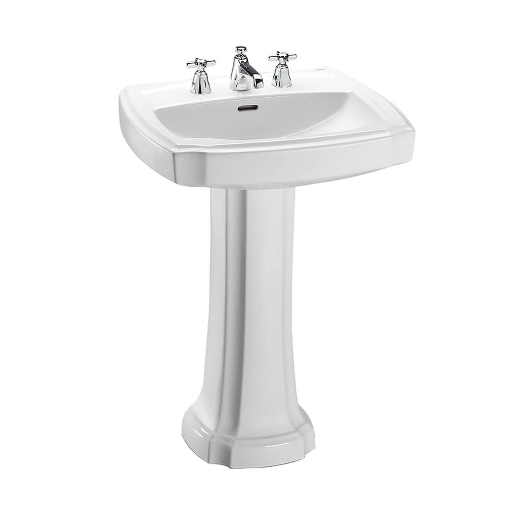 TOTO Toto® Guinevere® 27-1/8'' X 19-7/8'' Rectangular Pedestal Bathroom Sink For 8 Inch Center Faucets, Cotton White