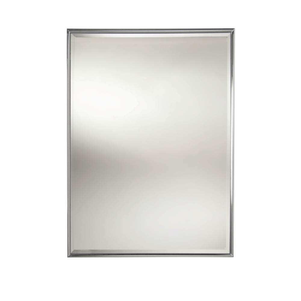 Valsan Essentials Polished Nickel Rectangular Framed Mirror W/Bevel